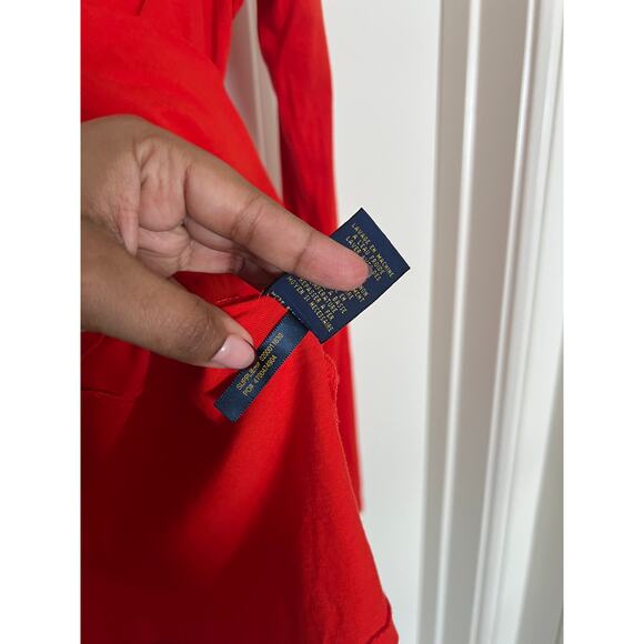 Polo Ralph Lauren Bright Orange Long sleeve top Large - Picture 5 of 6